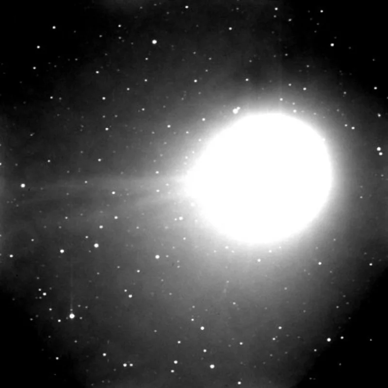 Kometa C/2004 Q2 (Machholz), tentokrát z 11. ledna 2005, pořízený 1.06-m KLENOT teleskopem Observatoře Kleť CCD kamerou Photometrics S300 expozicí 40 sekund (zobrazené pole má 33 x 33 úhlových minut).
